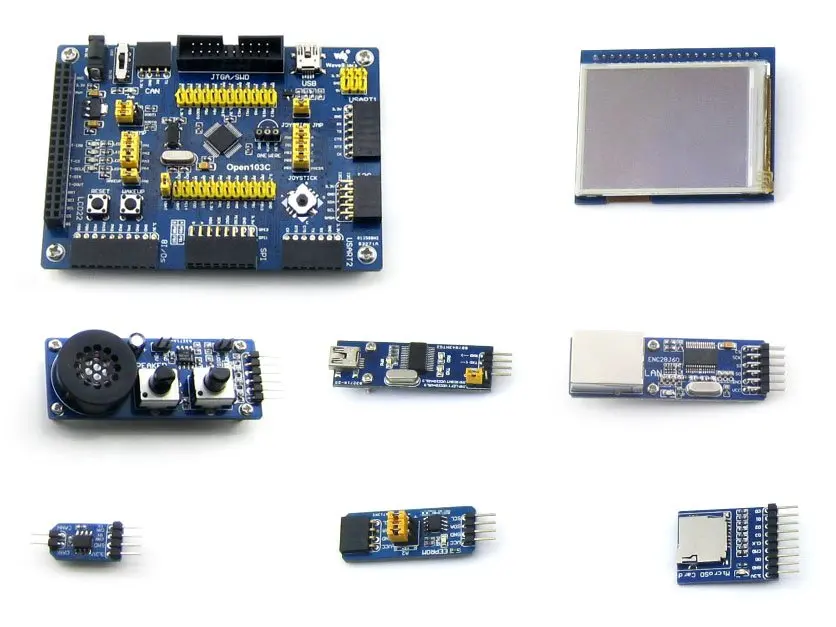Open103C пакет A # STM32F103CBT6 STM32F103 STM32 ARM Cortex M3 плата для разработки + 2 ''сенсорный ЖК