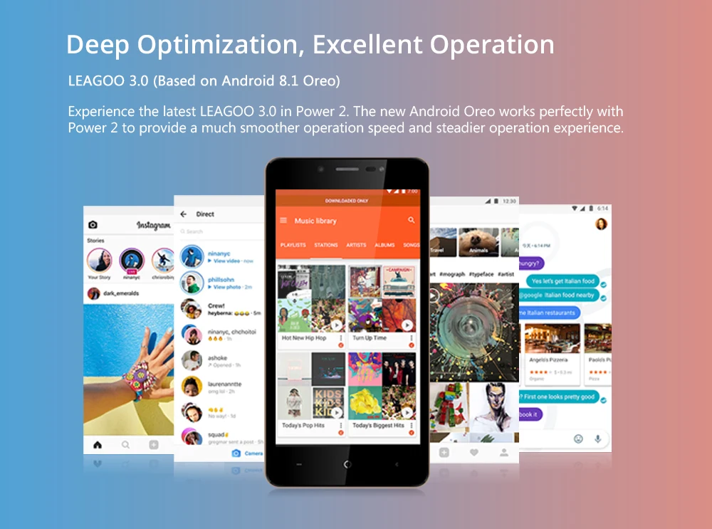 Мобильный телефон LEAGOO power 2, 2 ГБ, 16 ГБ, Android 8,1, 5,0 дюйма, HD MTK6580A, четыре ядра, Face ID, 3200 мАч, две sim-карты, 8 Мп, двойная камера, смартфон