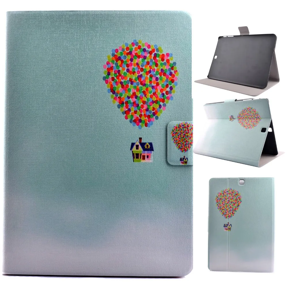Чехол для Samsung Galaxy Tab S2 9 7 T810 T815 T813 T819 с подставкой и принтом чехол SM-T810 + пленка