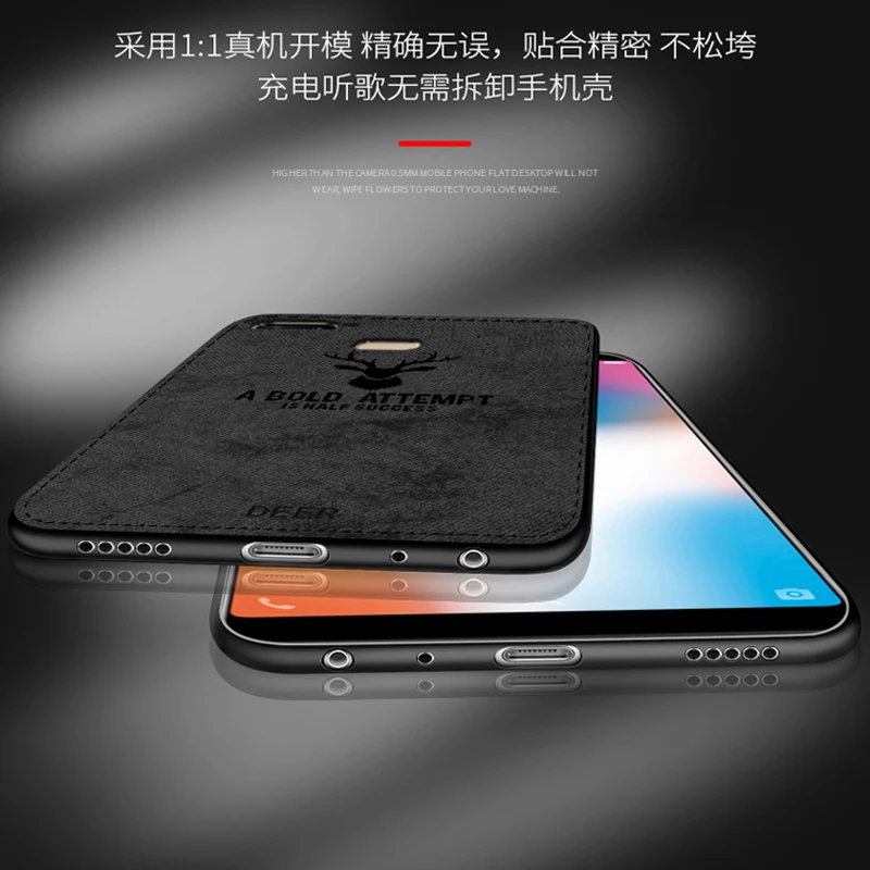 Huawei Y6 Prime 2018 кейс искусства ткани силуэт оленя чехол для huawei силиконовый Y 6