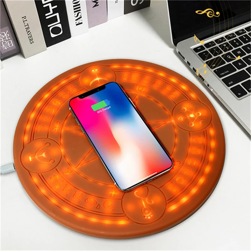 Магия массив QI Беспроводной зарядный коврик для IPhone 8 Plus XR X XS Max samsung S9 S8 S7 края