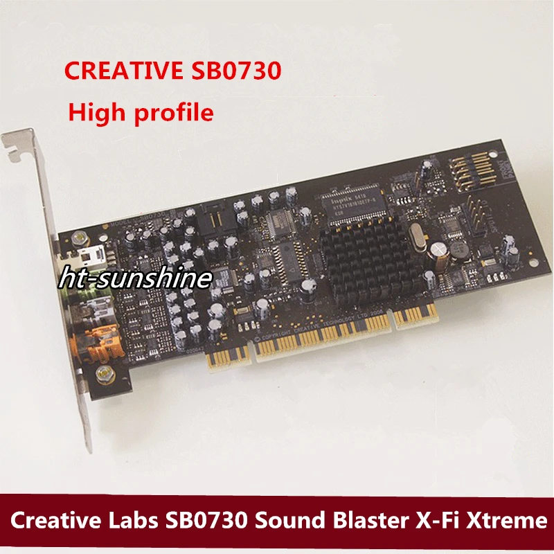 Звуковая карта Creative Labs SB0730 X Fi Xtreme Gamer звуковая PCI с низким профилем|Звуковые карты|
