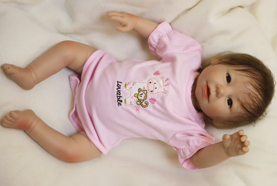 Kawaii, Новое поступление, 20 дюймов, силиконовые детские куклы-Реборн, игрушки boneca для младенцев, игрушки, куклы для новорожденных, реалистичные игрушки для малышей