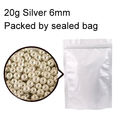 20g Silver 6mm 20 г красочные сахарные бусины съедобный жемчуг сахарный шар помадка «сделай сам» Торт Шоколад Cookit украшения десерт выпечки аксессуары GYH - Цвет: 20g Silver 6mm