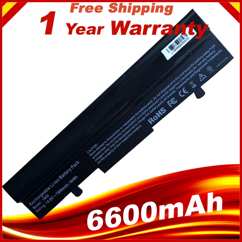 Аккумулятор 7800 мАч для Asus Eee PC 1001PQ 1001PXD 1005HA A 1005PEG 1101HA M|battery for asus|asus pc batteryasus eee battery |