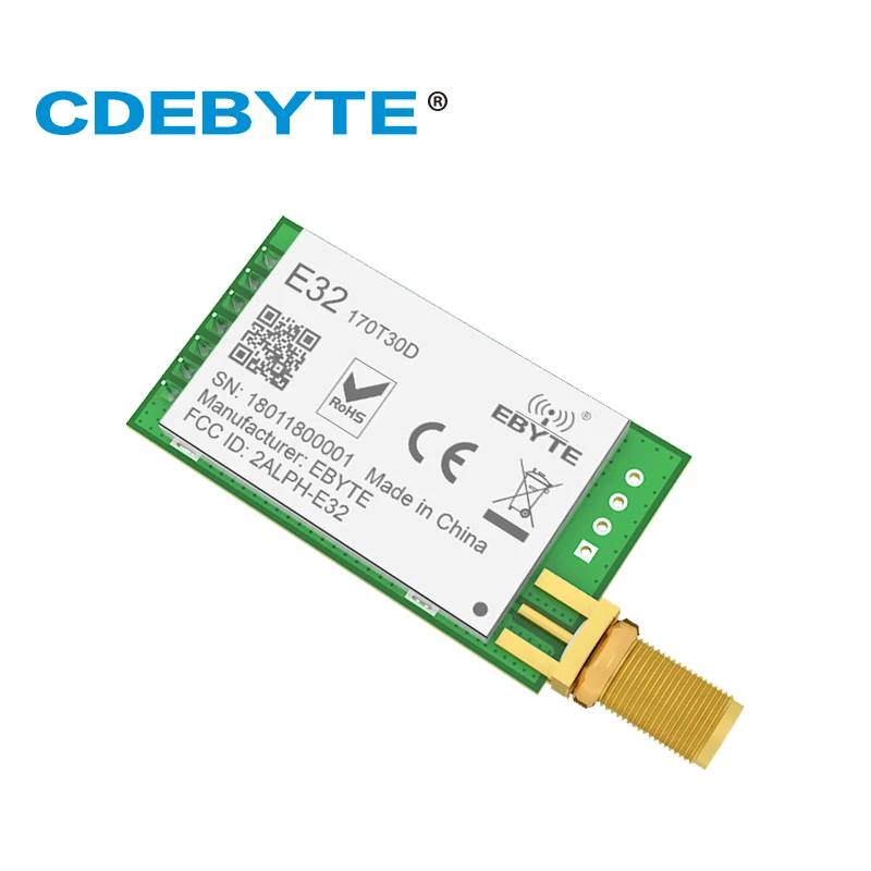 E32 170T30D LoRa 30 дБм большой диапазон SX1278 170 МГц 1 Вт SMA антенна vhf беспроводной