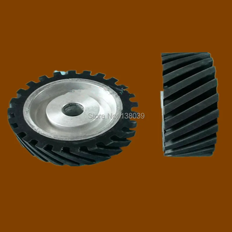 150*50*25mm Diagonal Rubber  wheel Belt sander polisher wheel Abrasive belt set enlarge