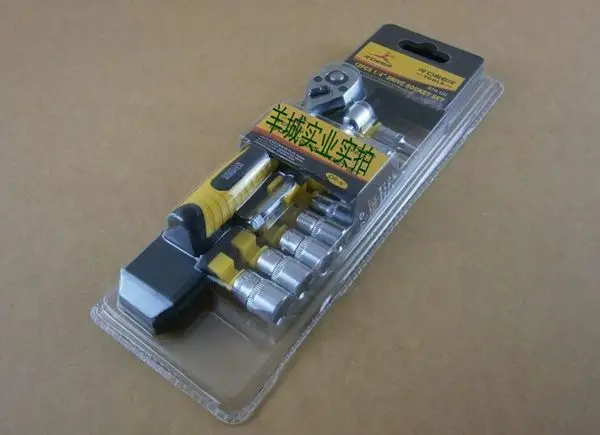 R'DEER из хром ванадиевой стали 72 зуб 12 шт. 1/4 &quotНабор торцевых головок 4 5 6 7 8 9 10 11 13