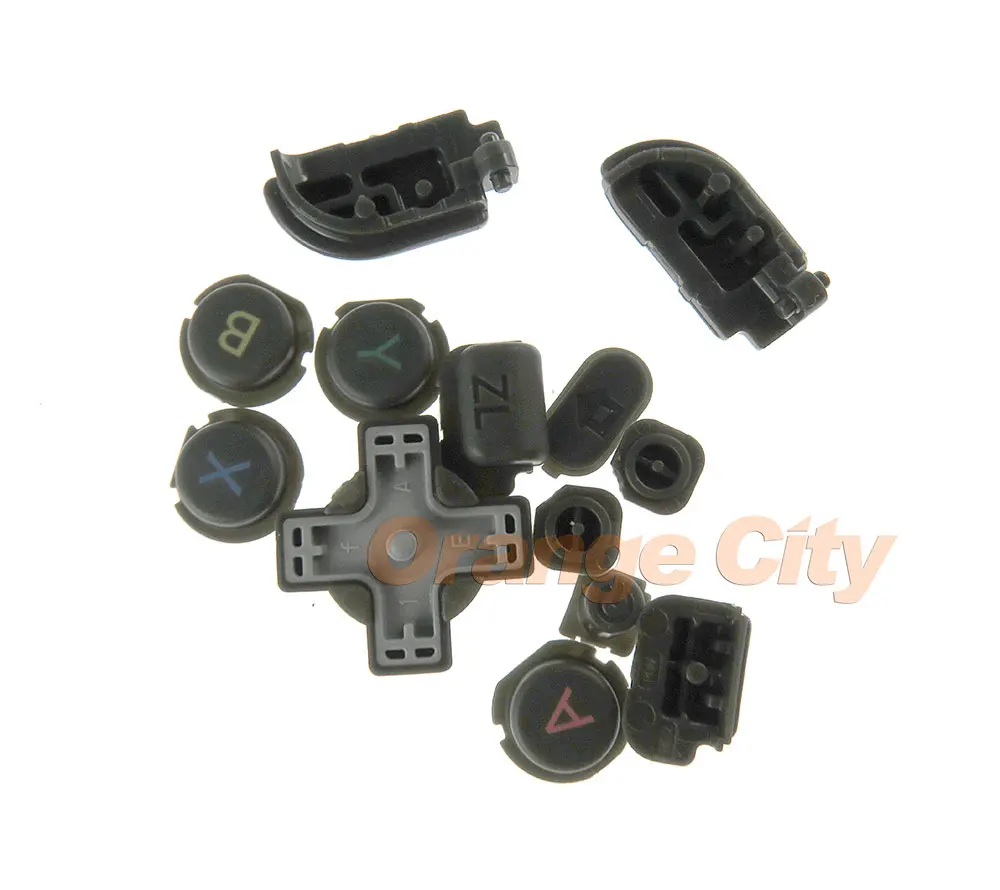 gray Оригинальные детали для замены Кнопка ABXY LR ZL ZR дома пуговицы для нового 3DS XL LL 3dsxl/LL cosone Запчасти для авто - Цвет: gray
