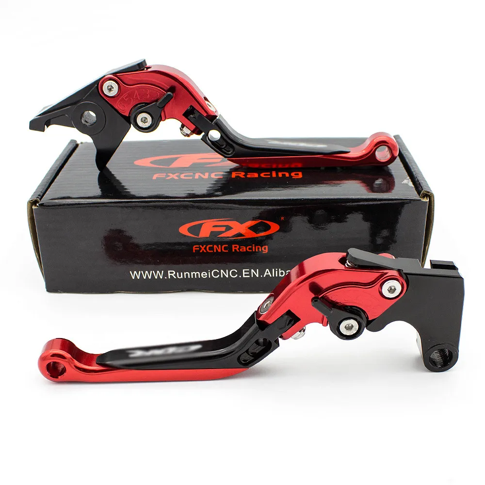 Red Lever Логотип MSX125 для Honda Grom MSX125 MSX 125- CNC складной выдвижной тормозной рычаг сцепления для мотоцикла+ рукоятки - Цвет: Red Lever