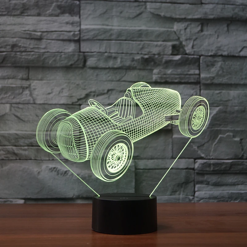 Настольная лампа Gran Torino Touch Wecker 7 цветов изменяемая настольная 3d новинка