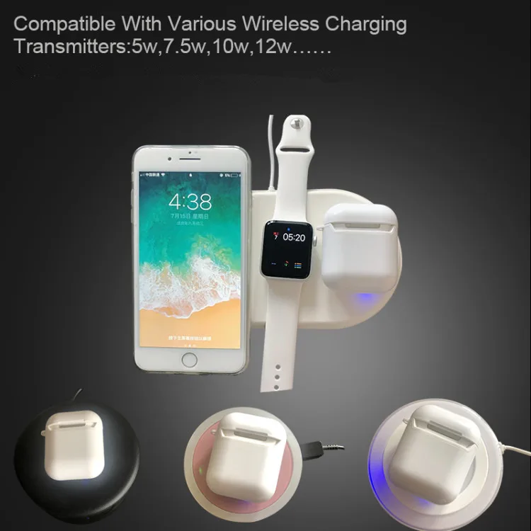 Чехол для беспроводных зарядных наушников для Apple Airpods, чехол для беспроводного зарядного устройства QI, стандартная коробка, совместимая с беспроводным зарядным устройством