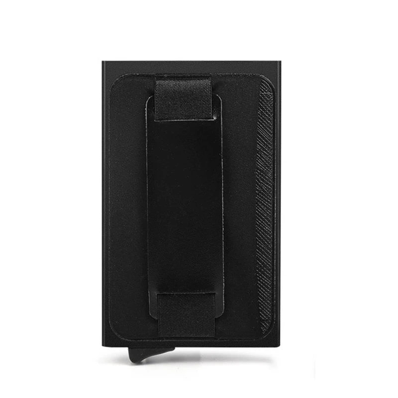Men Aluminum Wallets With Back Pocket ID Card Holder RFID Blocking Mini Slim Metal Wallet Automatic Slide Credit Coin Purse | Багаж и