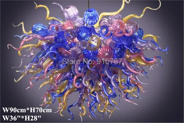 

Free Shipping Wholesale Discount Hand Blown Glass Chandelier Lighting
