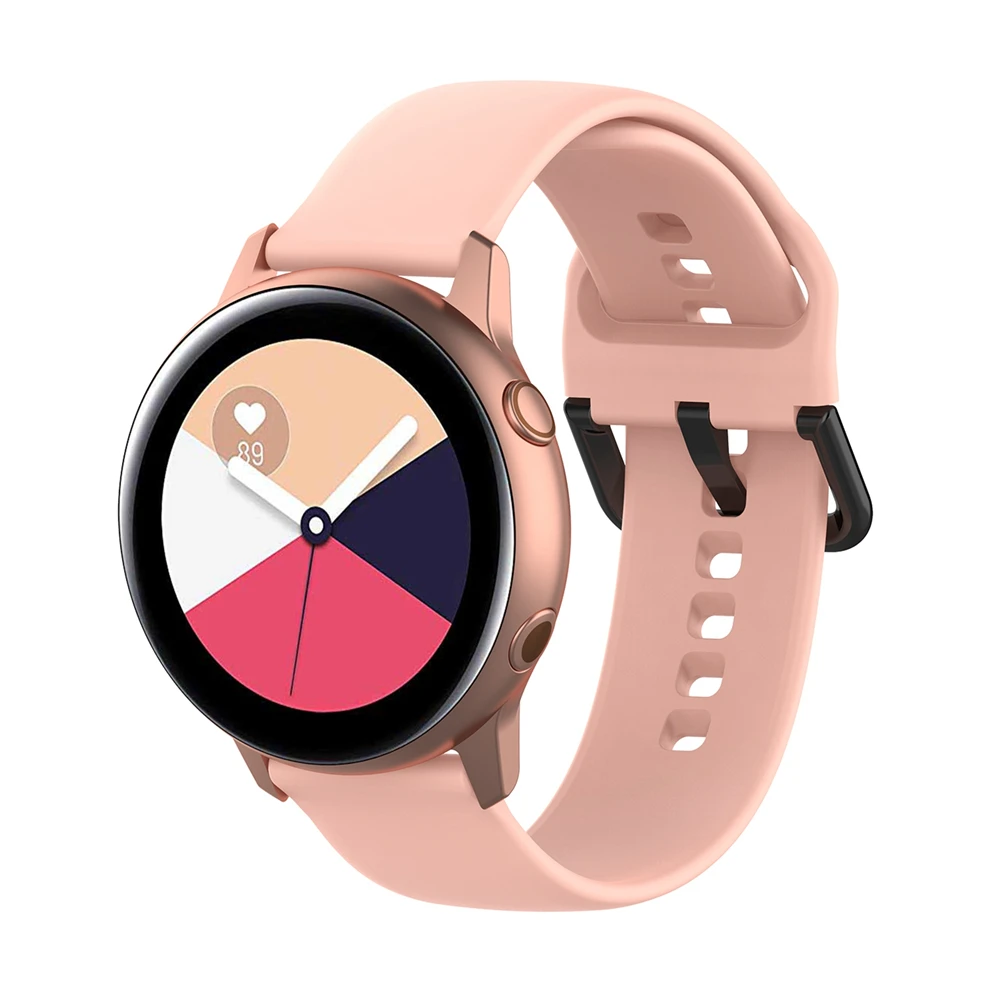 Силиконовый ремешок для часов samsung Galaxy Watch Active R500(L+ S), сменный ремешок для часов, браслет на запястье