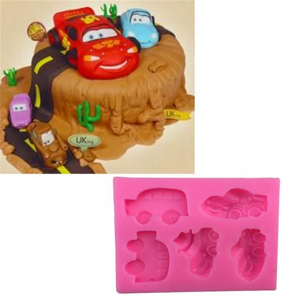 Инструменты сделай сам для 3D мультяшных автомобилей Жидкая силиконовая форма