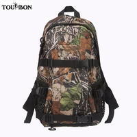 tourbon hunting bag backpack tactical outdoor shooting nylon camo bag w large capacity for travelling hiking climbing
