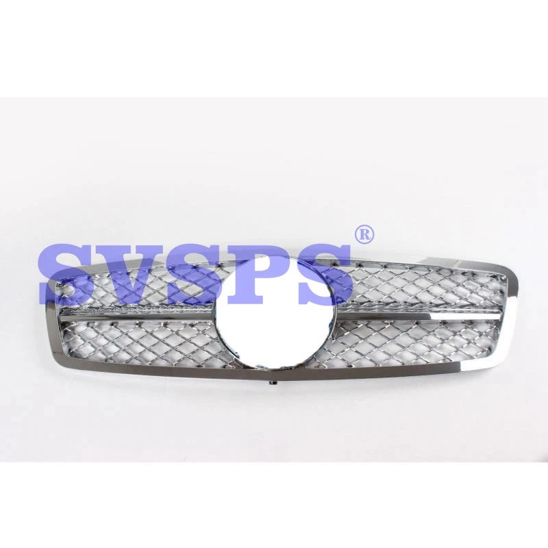 Высокое качество ABS передняя средняя решетка для Mercedes Benz C-Class W203 хром серебро 2000-2006 год