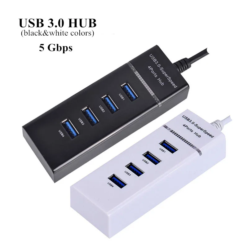 BinFul 4 порта USB 3 0 Суперскоростной концентратор разветвитель с интерфейсом зарядки