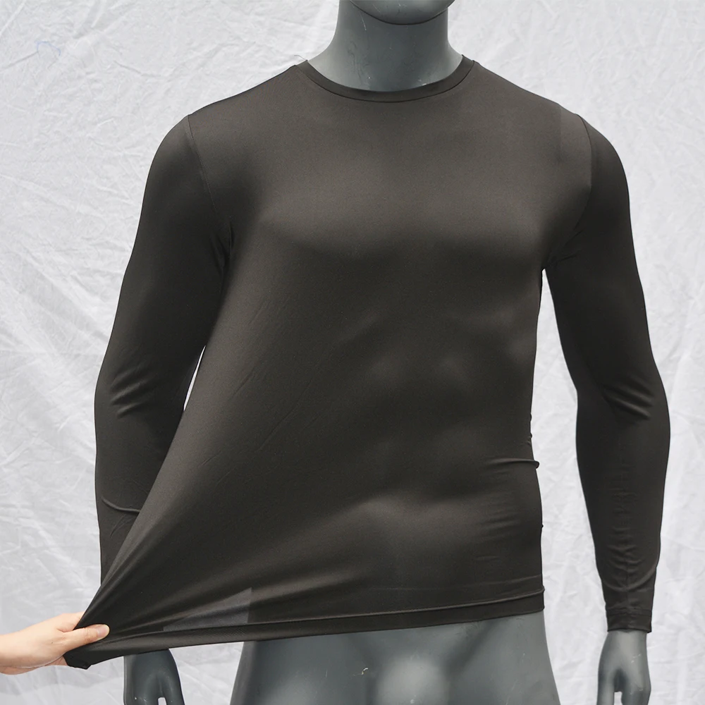 Прямая поставка мужская рубашка с длинным рукавом UPF 50 для серфинга Rashguard сухого