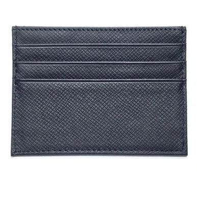 Супер тонкий мягкий овчины Натуральная кожа Card Case Держатель карты кредитной карты организатора мужчины кошельки женщин кошелек известные бренды - Цвет: Black3 No Logo