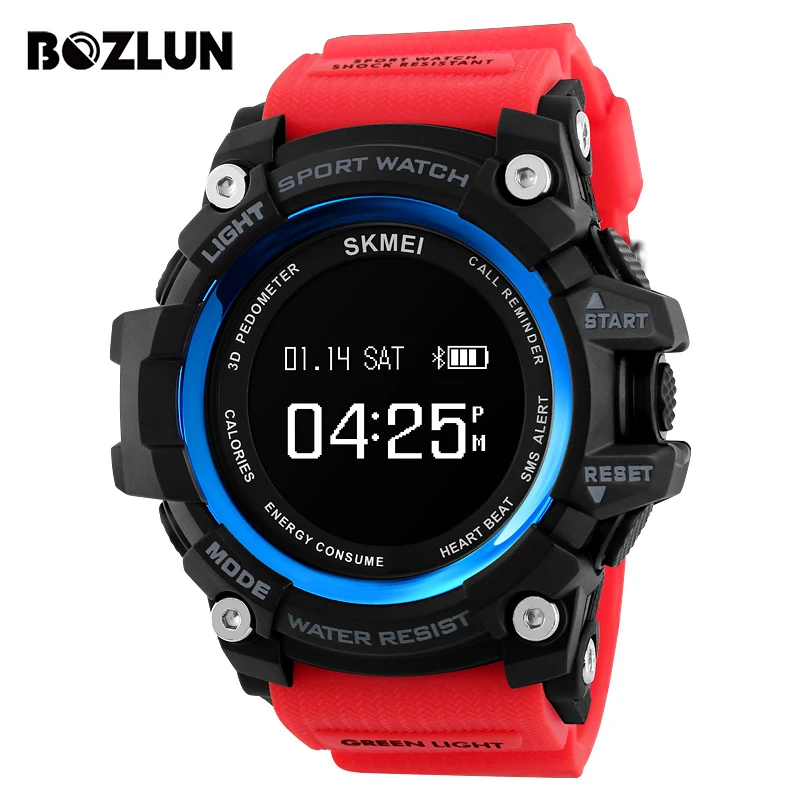 BOZLUN Bluetooth спортивные часы Для мужчин Смарт Часы Heart Rate Шагомер SmartWatch калорий