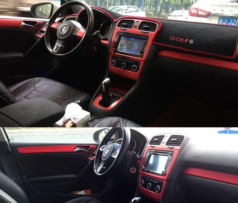 Для Volkswagen VW Golf 6 GTI MK6 внутренняя Центральная панель управления дверная ручка из
