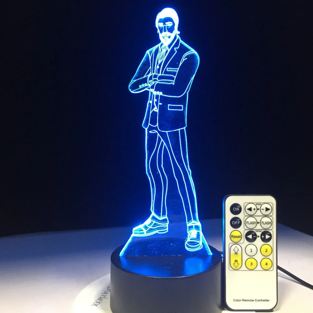 Жнец шкуры игра 3D светодиодный светильник арильного Панель RGBW сменные