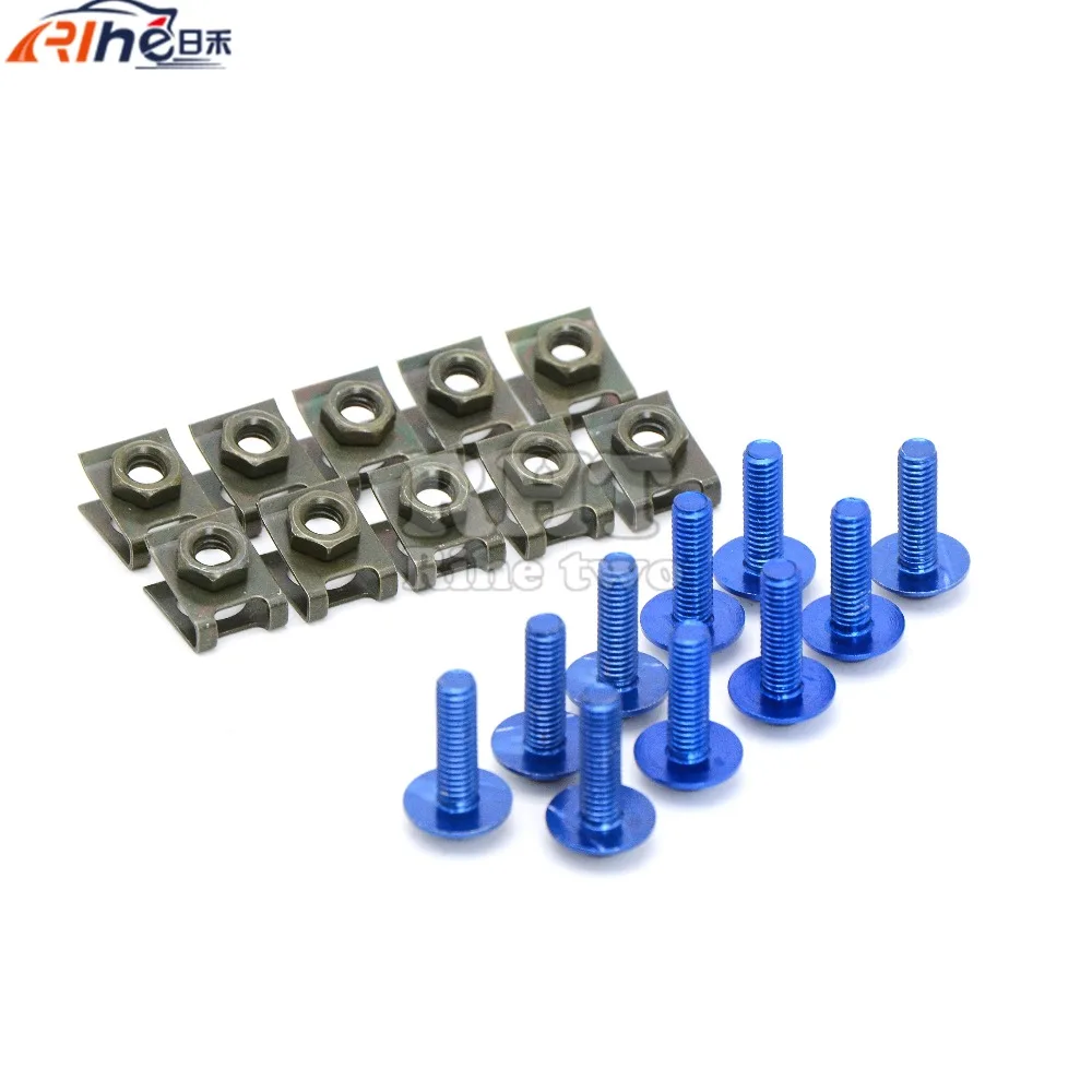 6mm motorcycle fairing screw for bmw r1200gs F800 GS s1000rr suzuki bandit 250 GSXR 600/750 GSF 600 Bandit S-X yamaha fz6 fazer |