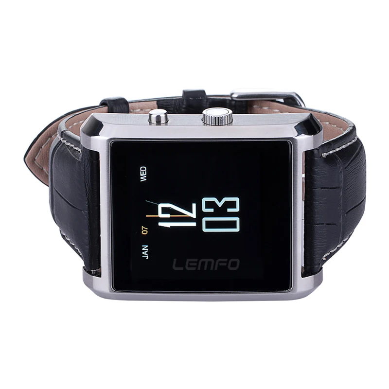 Bluetooth SmartWatch роскошные Lemfo бизнес смарт сторожей часы переносные устройства
