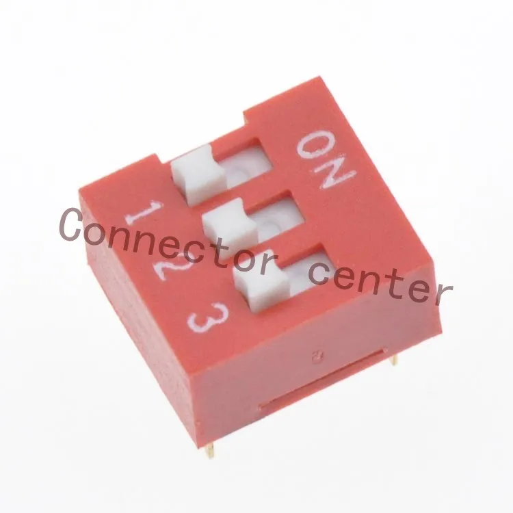 Высококачественный dIP-переключатель шаг 2 54 мм позолоченный 3-позиционный