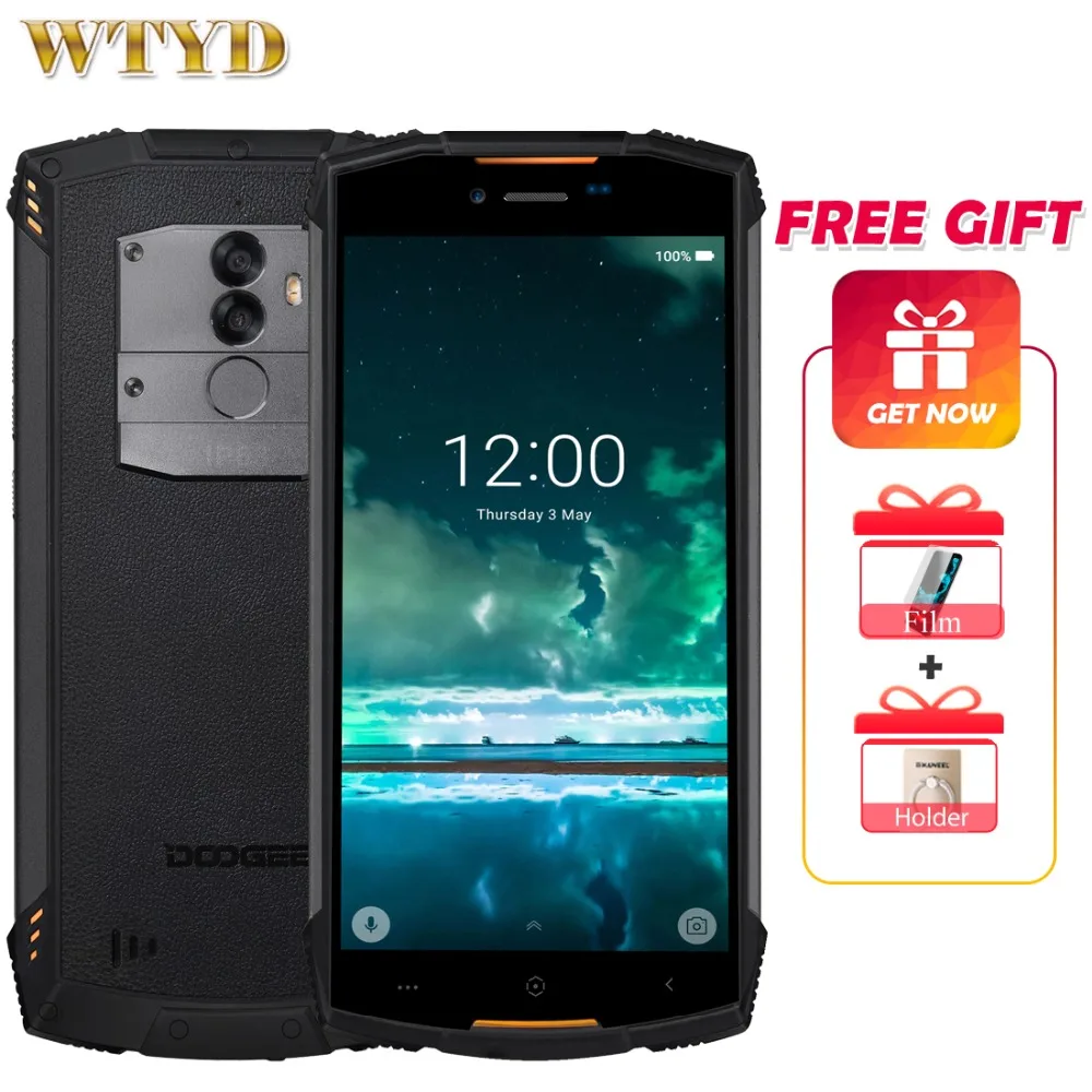 DOOGEE S55 Lite IP68 Водонепроницаемый 5 дюймовый мобильный телефон Android 8 1 MTK6739 Octa Core 2 GB 16