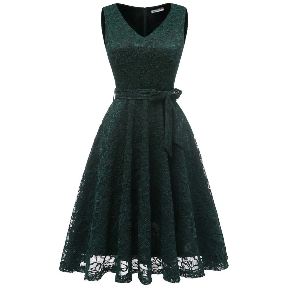 Женское винтажное кружевное платье без рукавов Modecrush Элегантное летнее на новый