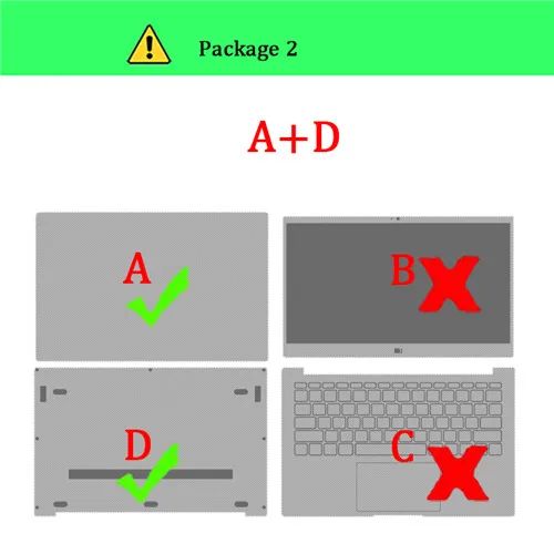 Package-2 A D Наклейка для ноутбука для Xiaomi mi notebook Pro 15,6 ''mi Air 13,3 дюймов Diy Цветная наклейка для кожи для Xiaomi mi Ga mi ng Laptop 15,6'' - Цвет: Package-2 A D