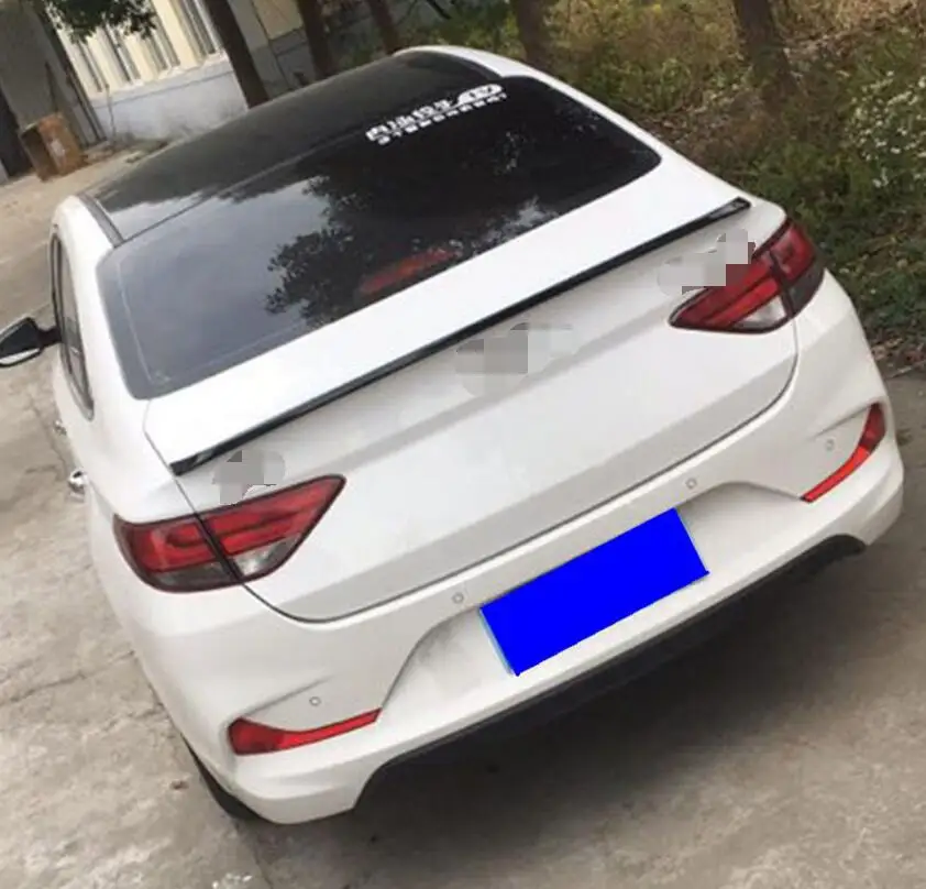 

For HYUNDAI Celesta Spoiler 2017-2018 Celesta spoiler High Quality ABS Material Car Rear Wing Primer Color Rear Spoiler