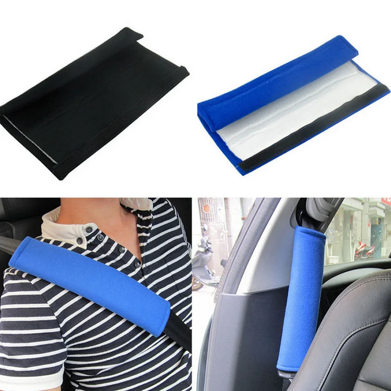 2 шт. новый автомобильный ремень чехлы плюшевые сплошной цвет безопасности