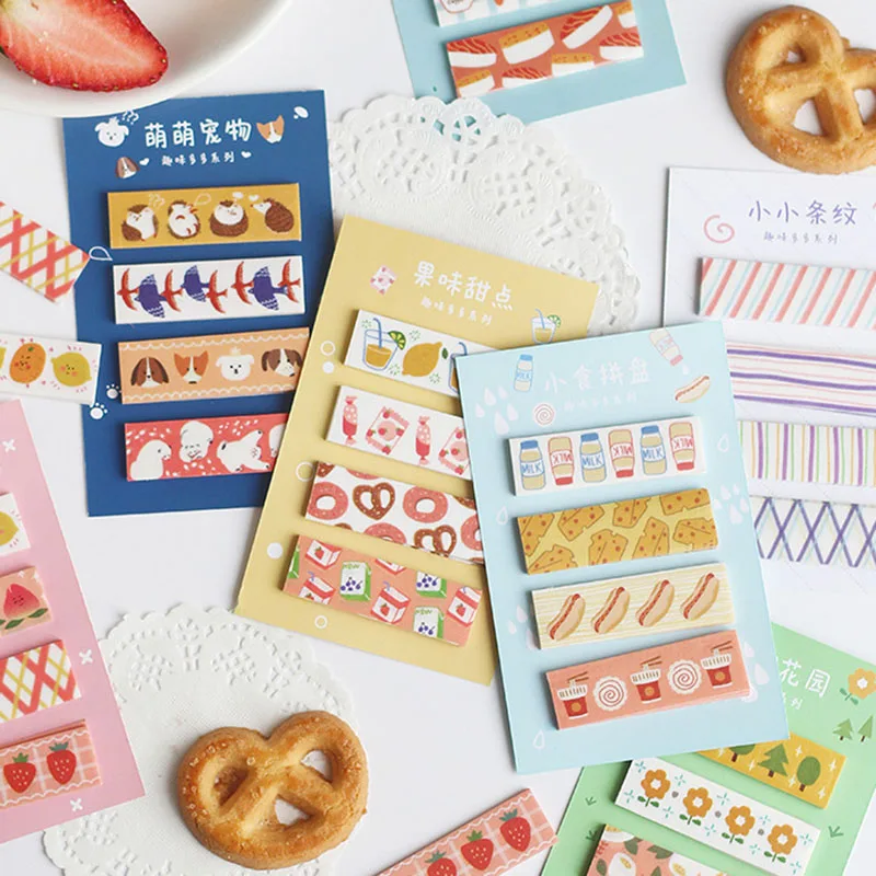 80Sheets Creative Animal Notepads Kawaii Fruit Memo PadsCute Foods Sticky Notes For Kids Gift School Office Supplies Stationery |