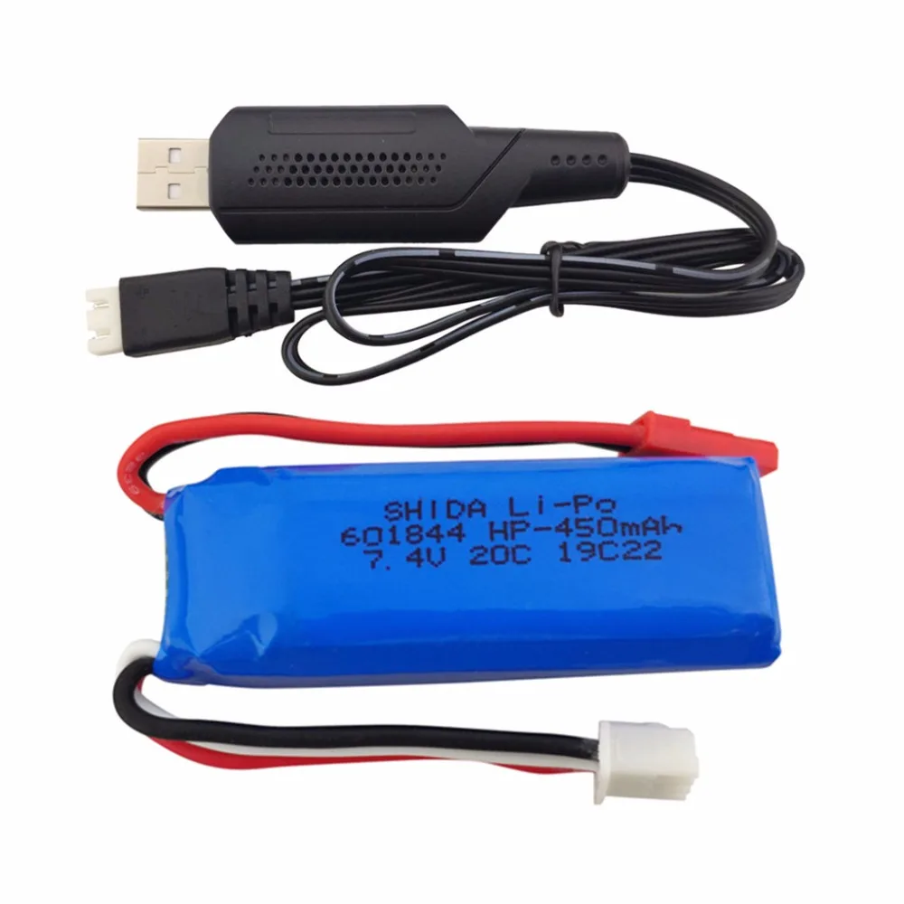 7 4 V 450mAh литиевая батарея с USB для wltoys K969 K979 K989 K999 P929 P939 высокоскоростной пульт