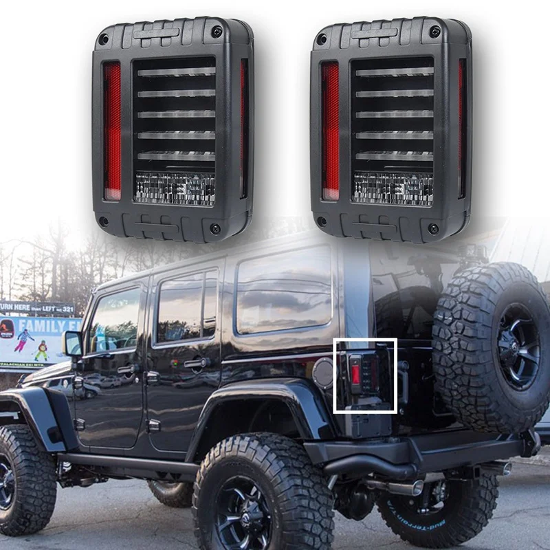 Полностью светодиодный ные задние фонари 2007 2016 для Jeep Wrangler JK Rubicon и т. Д.|led tail light|tail
