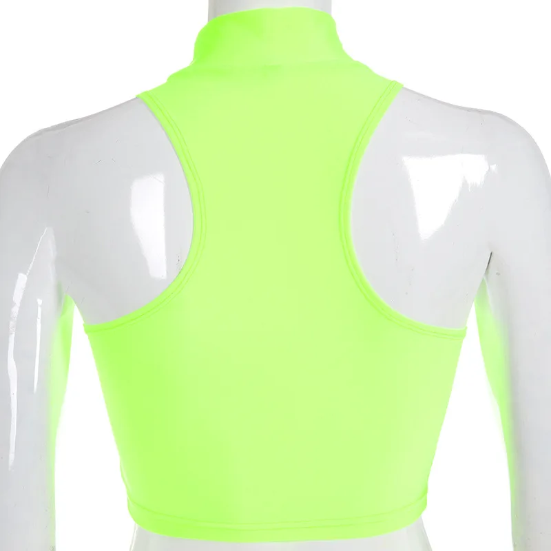 Повседневный женский топ AHVIT с надписью водолазка без рукавов спортивный