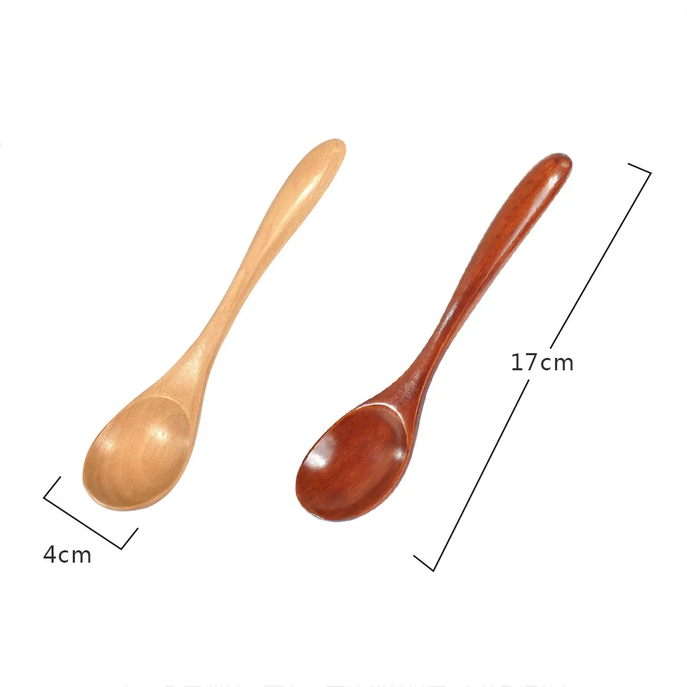 Деревянная ложка вилка Бамбуковая кухонная посуда инструменты для супа чайная