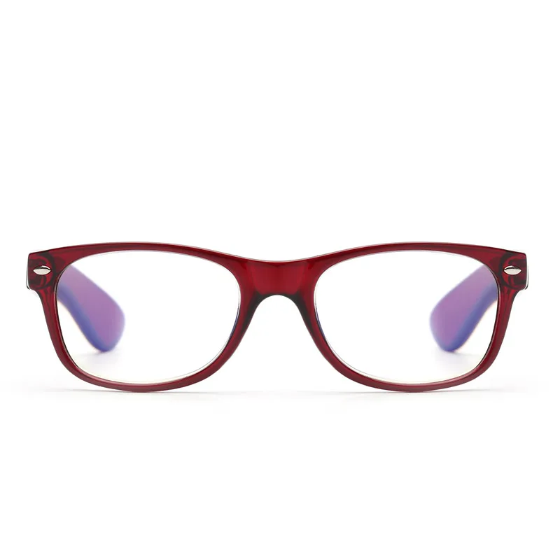 Wine Red JM анти голубой свет компьютерные очки для чтения весенний шарнир игровые ридеры уменьшает усталость глаз - Цвет оправы: Wine Red