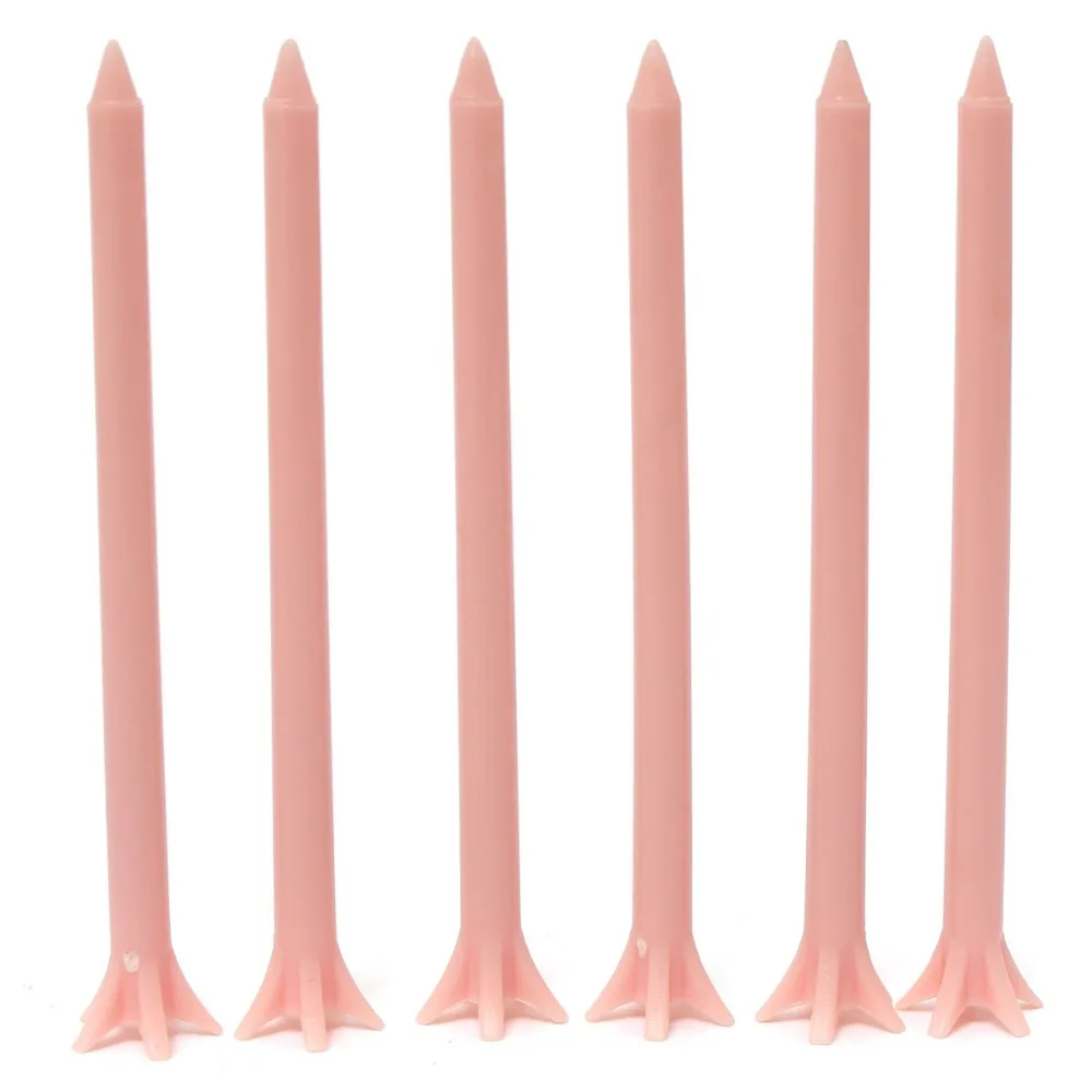 100 шт. 83 мм Пластик коготь Форма Ти для гольфа розовый |