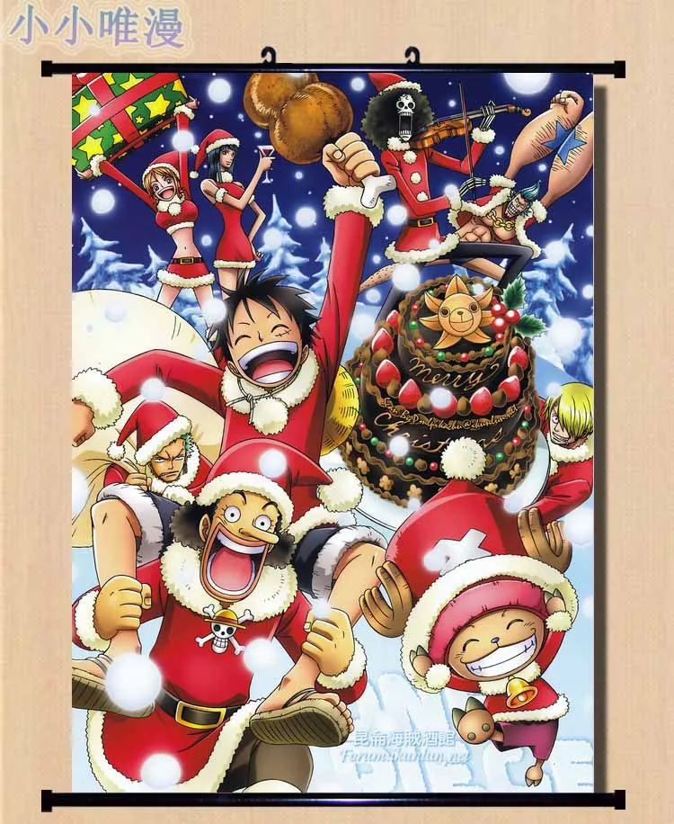 Japanese Hot Anime Decorative Pictures ONE PIECE Characters Cool Boy Whole Role Cosplay Home Decor Wall Scroll Poster | Дом и сад