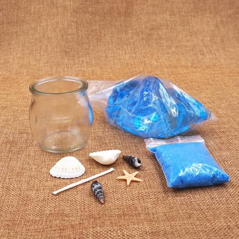 Diy желеобразная свеча Материал пакет, милые комочки чашки океана Романтический материал цвет импорт воск, ручной Свеча пакет