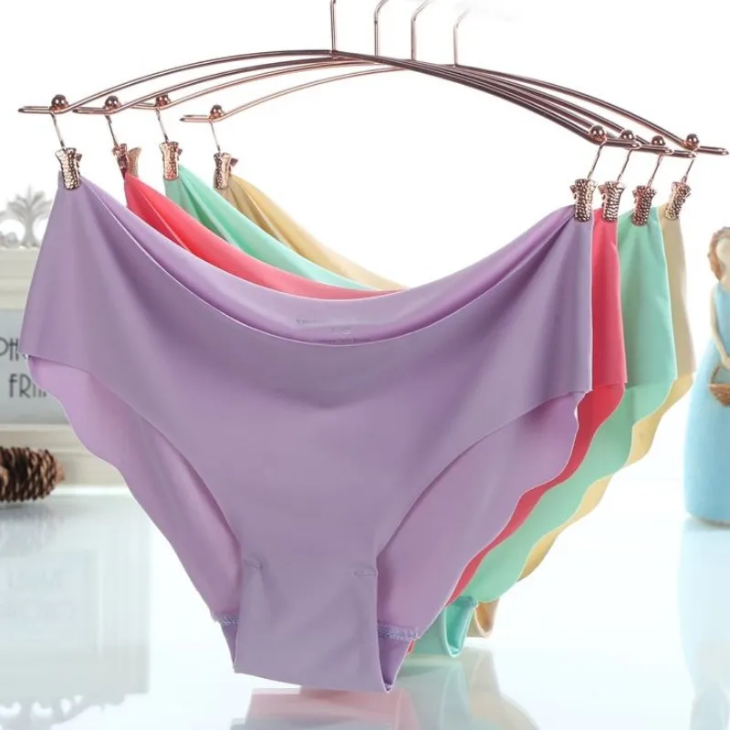 Hot Sexy Women Soft Underpants Seamless Solid Color Lingerie Briefs Hipster Underwear Pantie Lot | Женская одежда