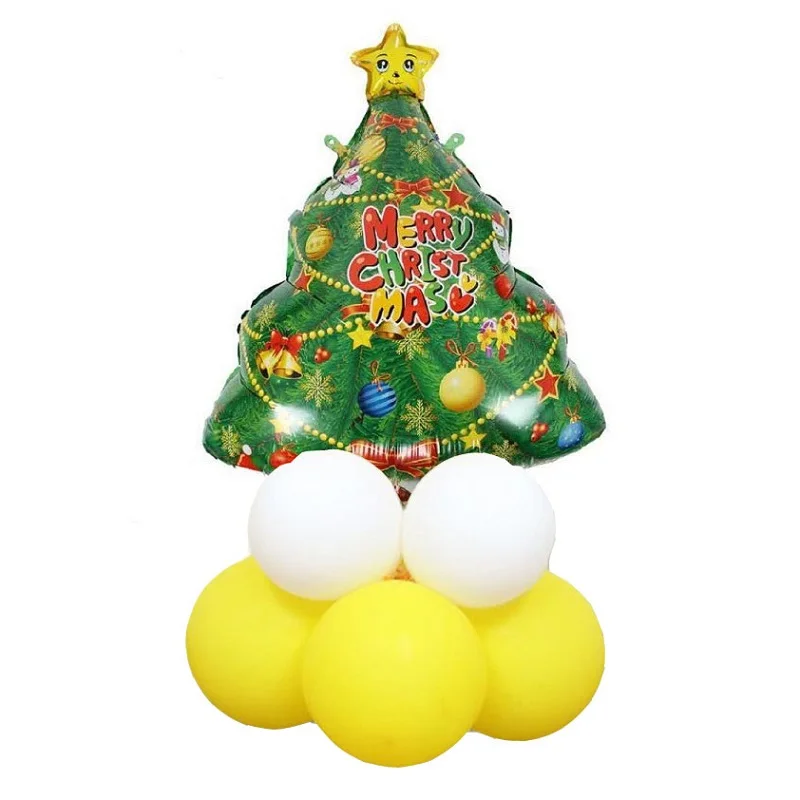 16 дюймовые воздушные шары из фольги с надписью MERRY CHRISTMAS воздушный Колокольчик в