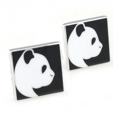 Модные запонки с животными, запонки, 1 пара, большая акция, Devilfish Duck Dragon Butterfly Horse Panda Dog - Окраска металла: 10