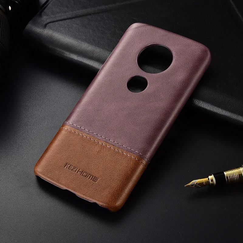 Модный чехол из натуральной кожи для Motorola Moto G6 Play 5 7 дюйма Жесткий Чехол винтажный