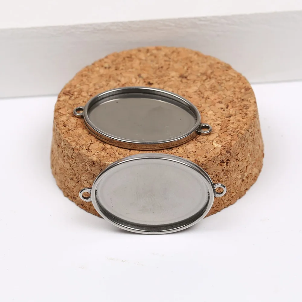10 шт. овальные заготовки для браслета 18 х25 мм|diy jewelry findings|jewelry findingscabochon connector |